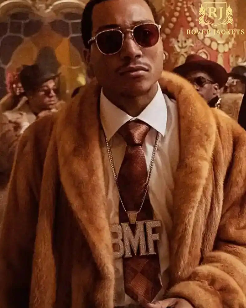 BMF Lil Meech Brown Fur Coat image 0
