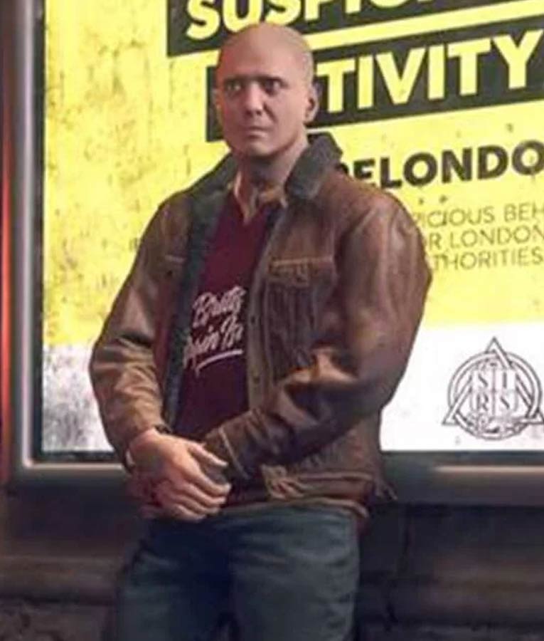 Watch Dogs Legion Ian Robshaw Leather Jacket image 2