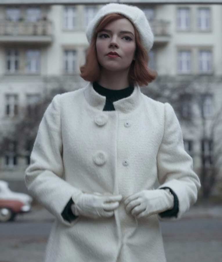 Beth Harmon The Queen’s Gambit White Coat image 0