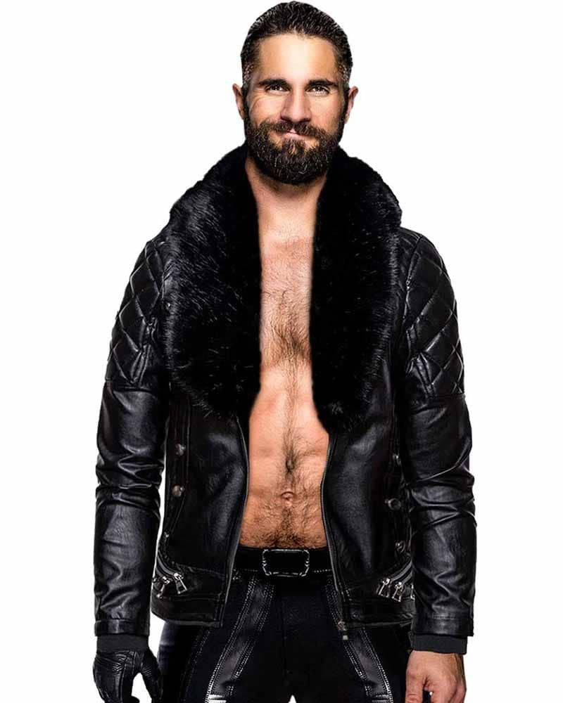 WWE Seth Rollins Leather Jacket image 1