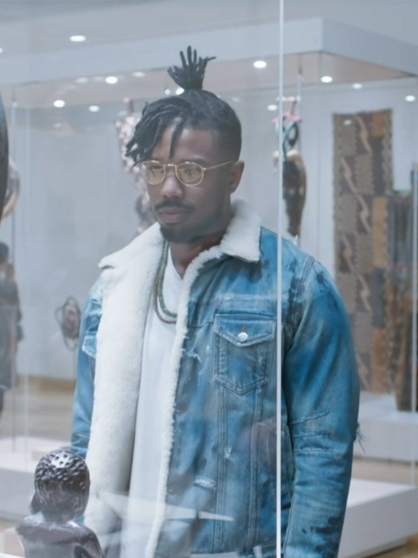 Black Panther Killmonger Denim Jacket image 0