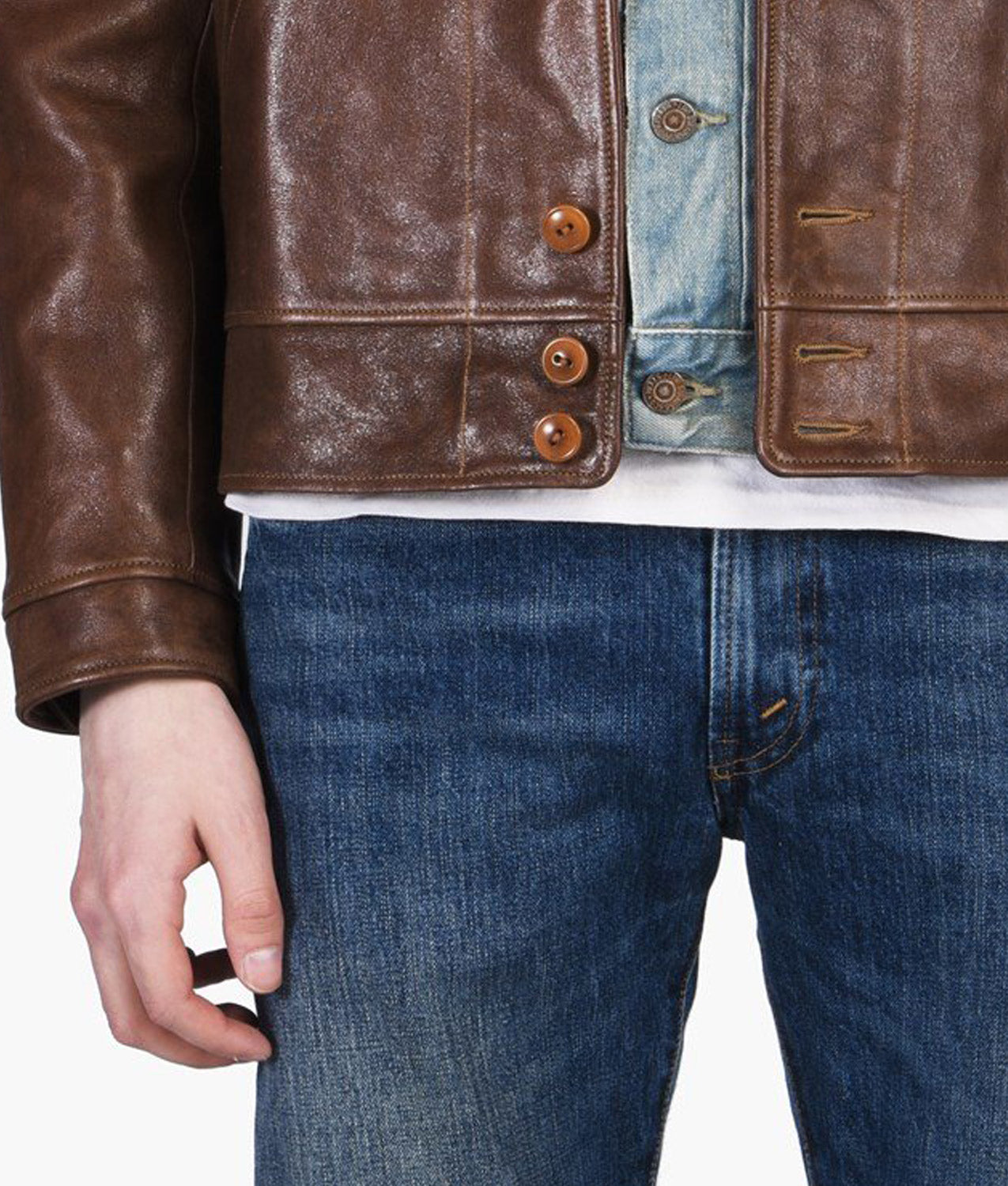 Albert Einstein Vintage Leather Jacket image 5