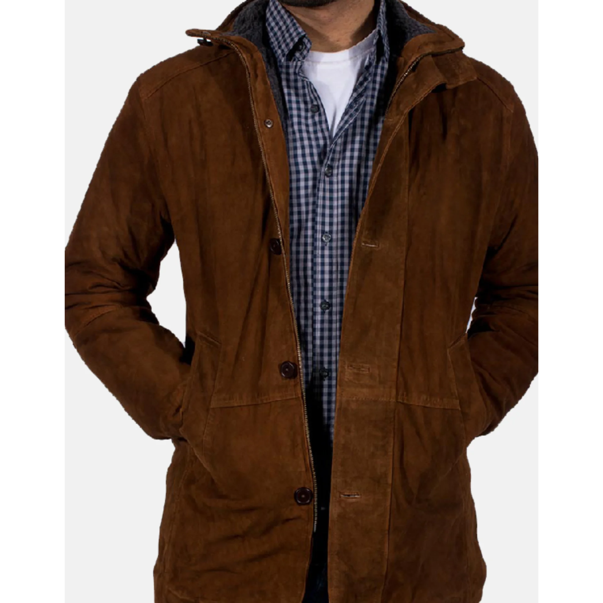 Men’s Brown Sheriff Suede Jacket image 0