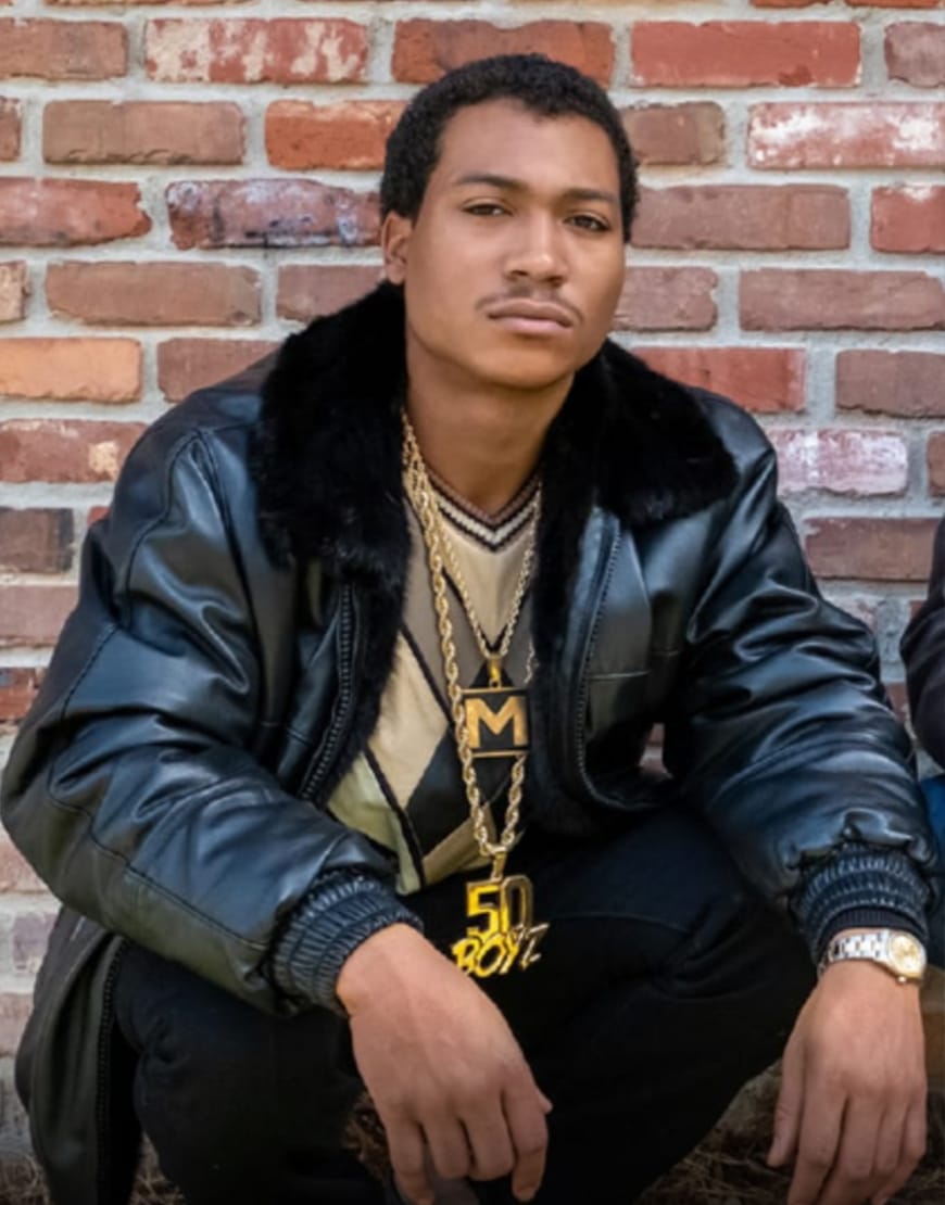 BMF 2021 Demetrius ‘Lil Meech’ Flenory Black Leather Jacket image 1