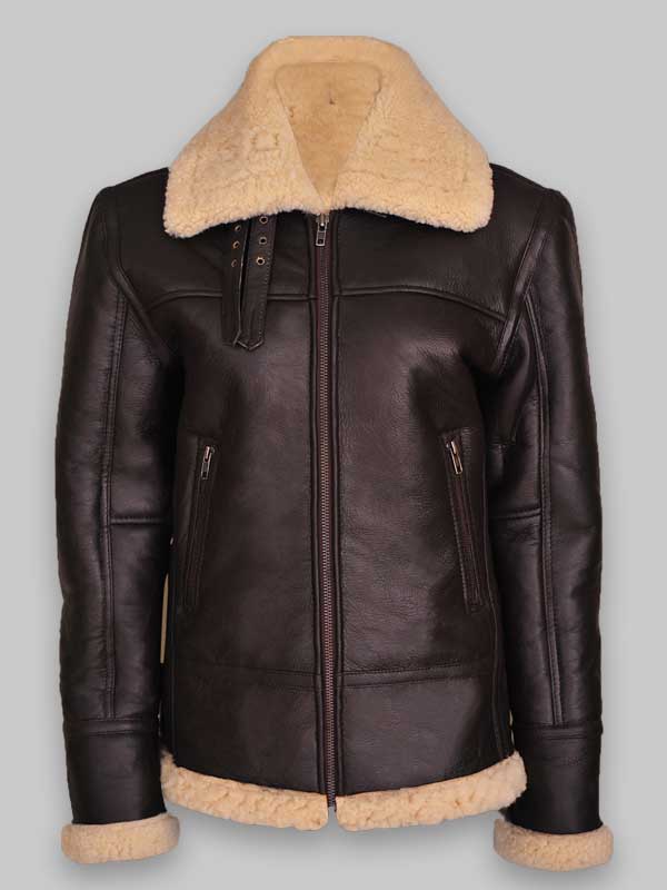 Women B3 Aviator Bomber Shearling Jacket image 0