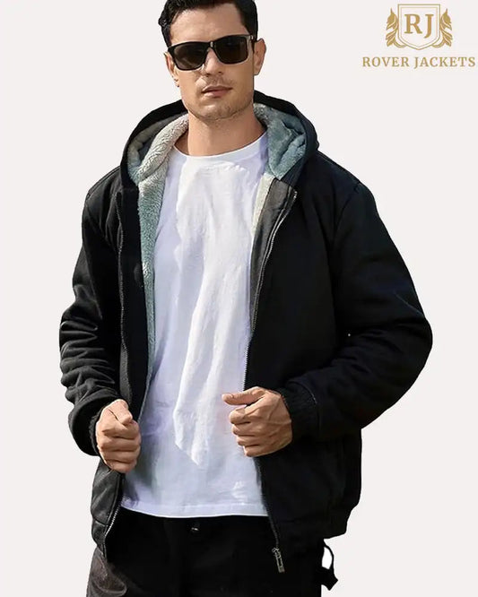 LBL Men's Hoodies Full Zip Up Fleece Jacket image 0