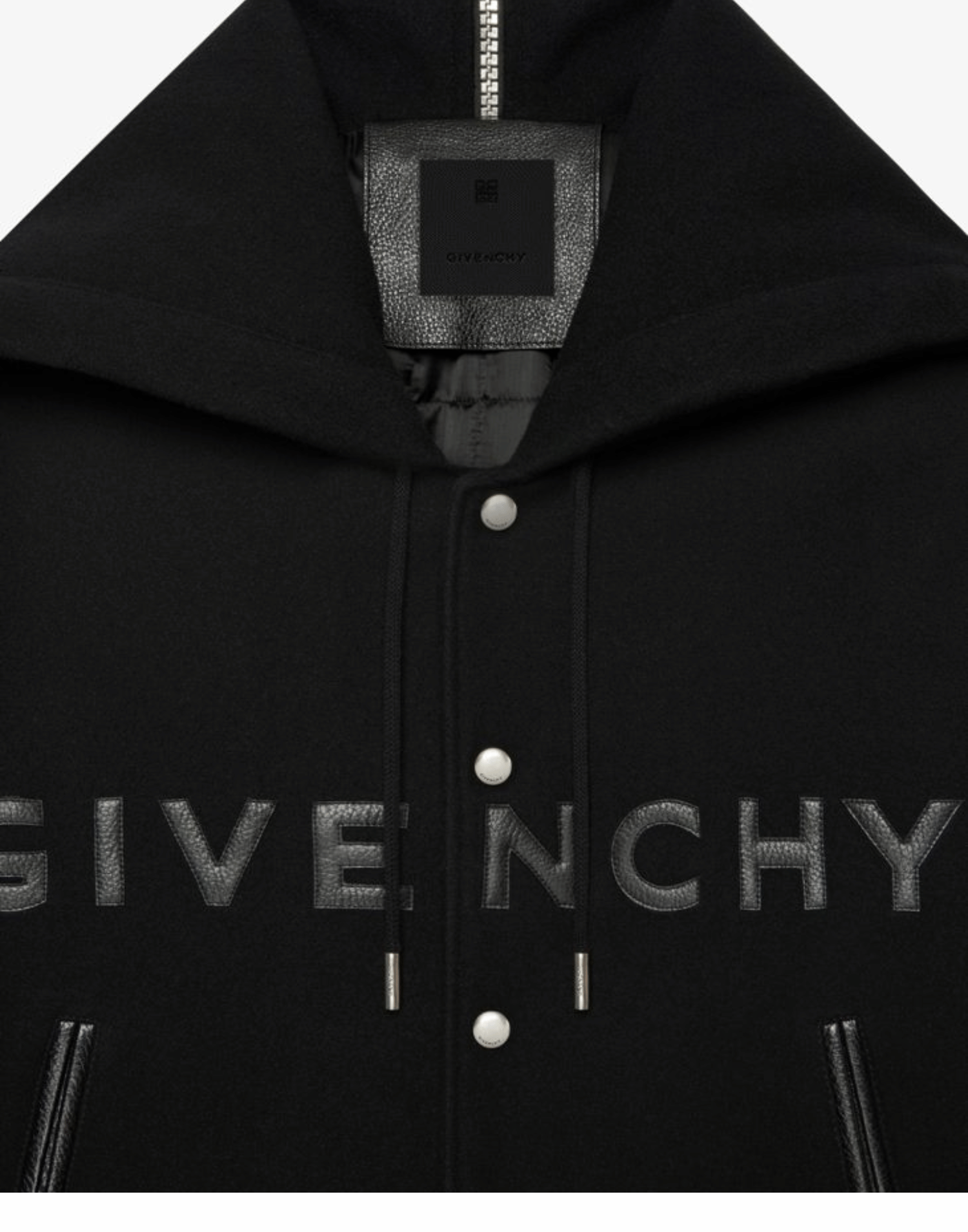 Black Classic Givenchy Letterman Jacket image 3