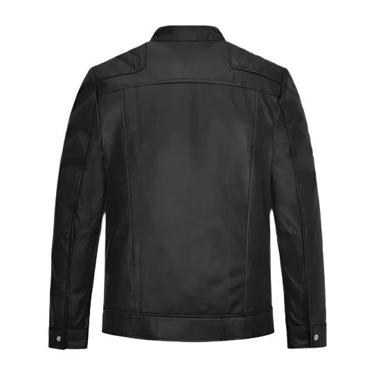Men's Mirage Black Leather Jacket image 1