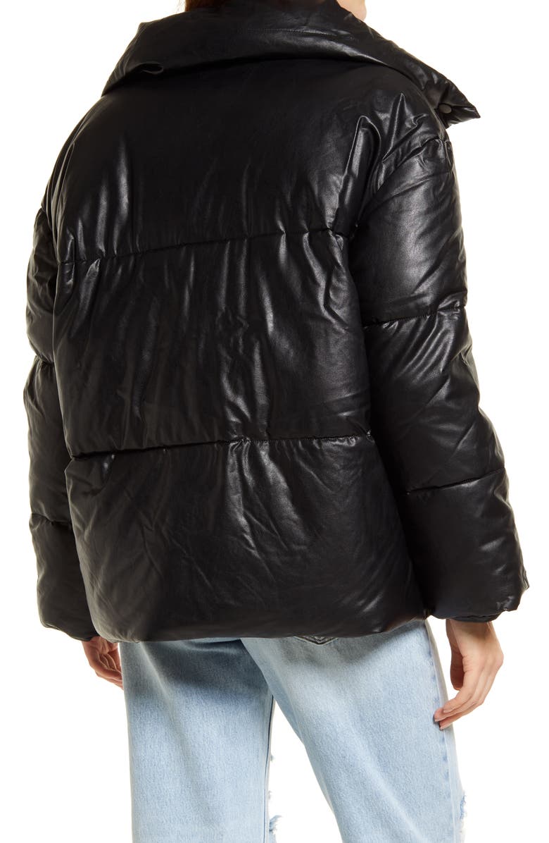Vigoss Faux Leather Puffer Jacket image 5