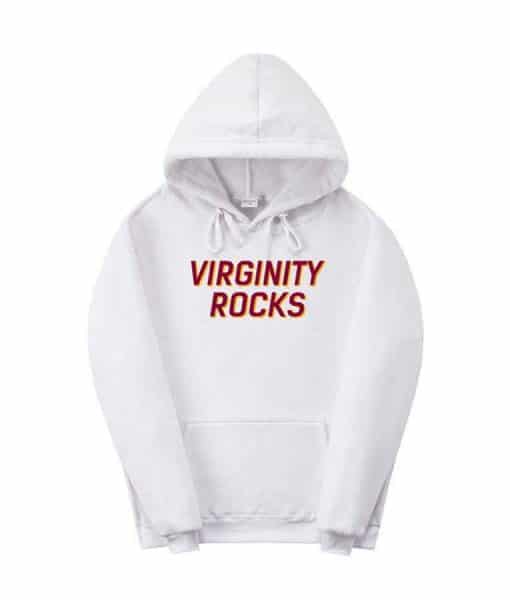 Virginity Rocks Pullover Hoodie image 3
