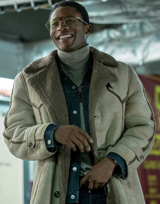 BMF 2021 Da’Vinchi Beige Shearling Coat image 0