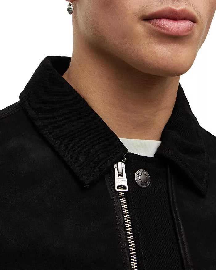 ALLSAINTS Ray Leather Trucker Jacket image 2