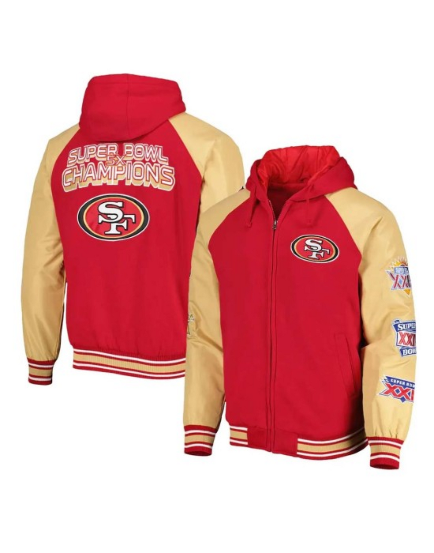 49ers Super Bowl Varsity Hooded Jacket image 2