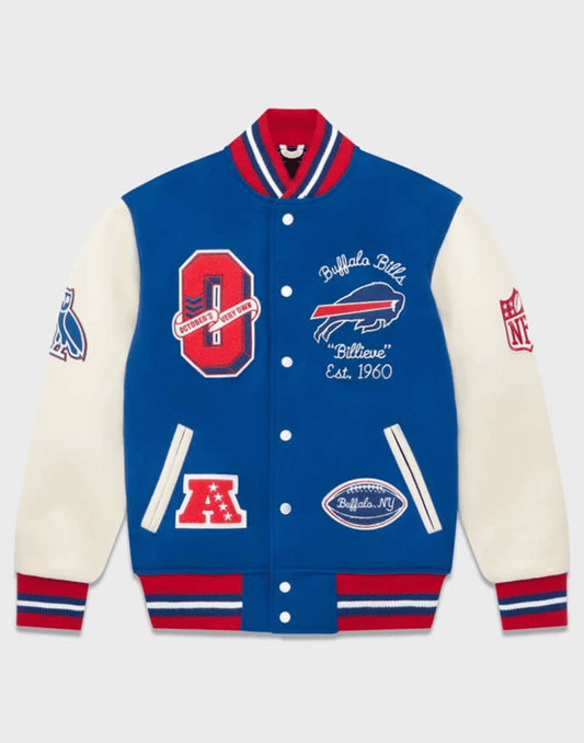 Blue OVO NFL Los Angeles Varsity Jacket image 0