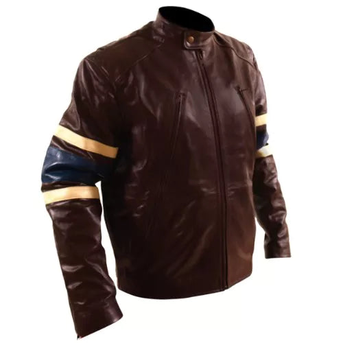 X-Men 3 The Last Stand Genuine brown Leather Jacket image 1