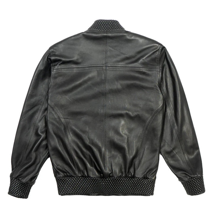 Men's Basic Black Leather jacket image 1