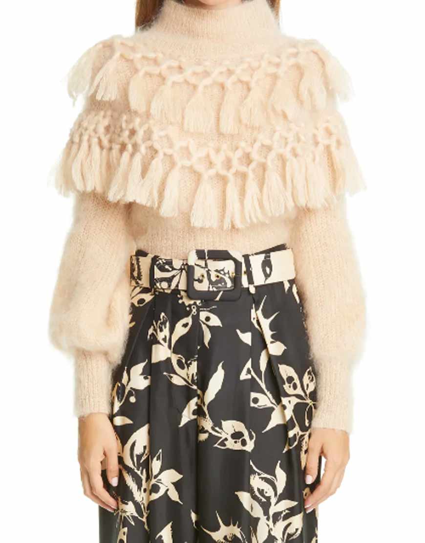 Zimmerman Ladybeetle Tassel Mohair & Silk Sweater image 0