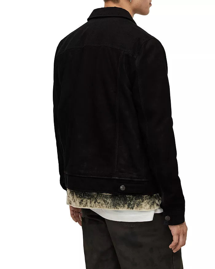 ALLSAINTS Ray Leather Trucker Jacket image 3