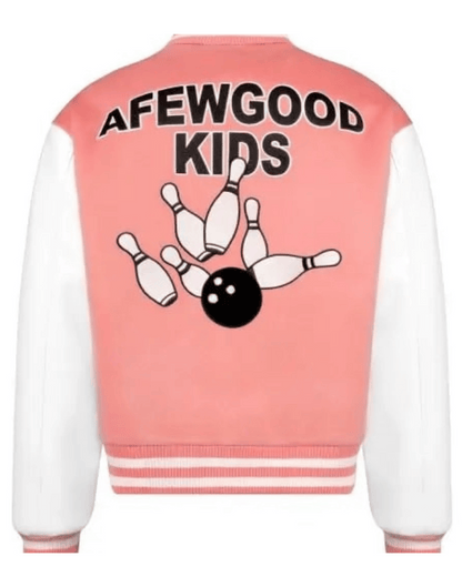 A Few Good Kids Strike Varsity Jacket Pink image 1