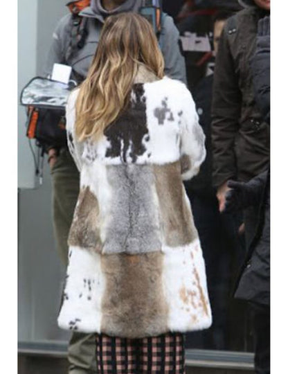 Younger Hilary Duff Fur Coat image 1