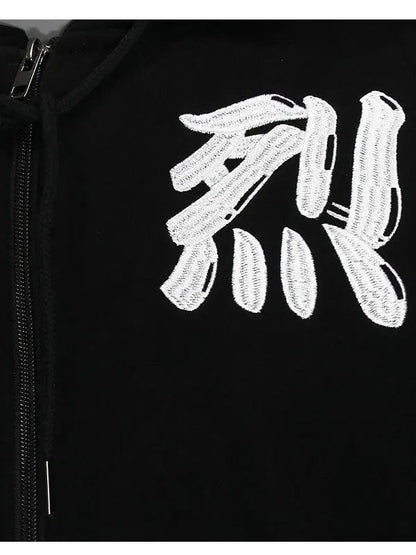 Aggretsuko Sleeve Faces Black Hoodie image 3