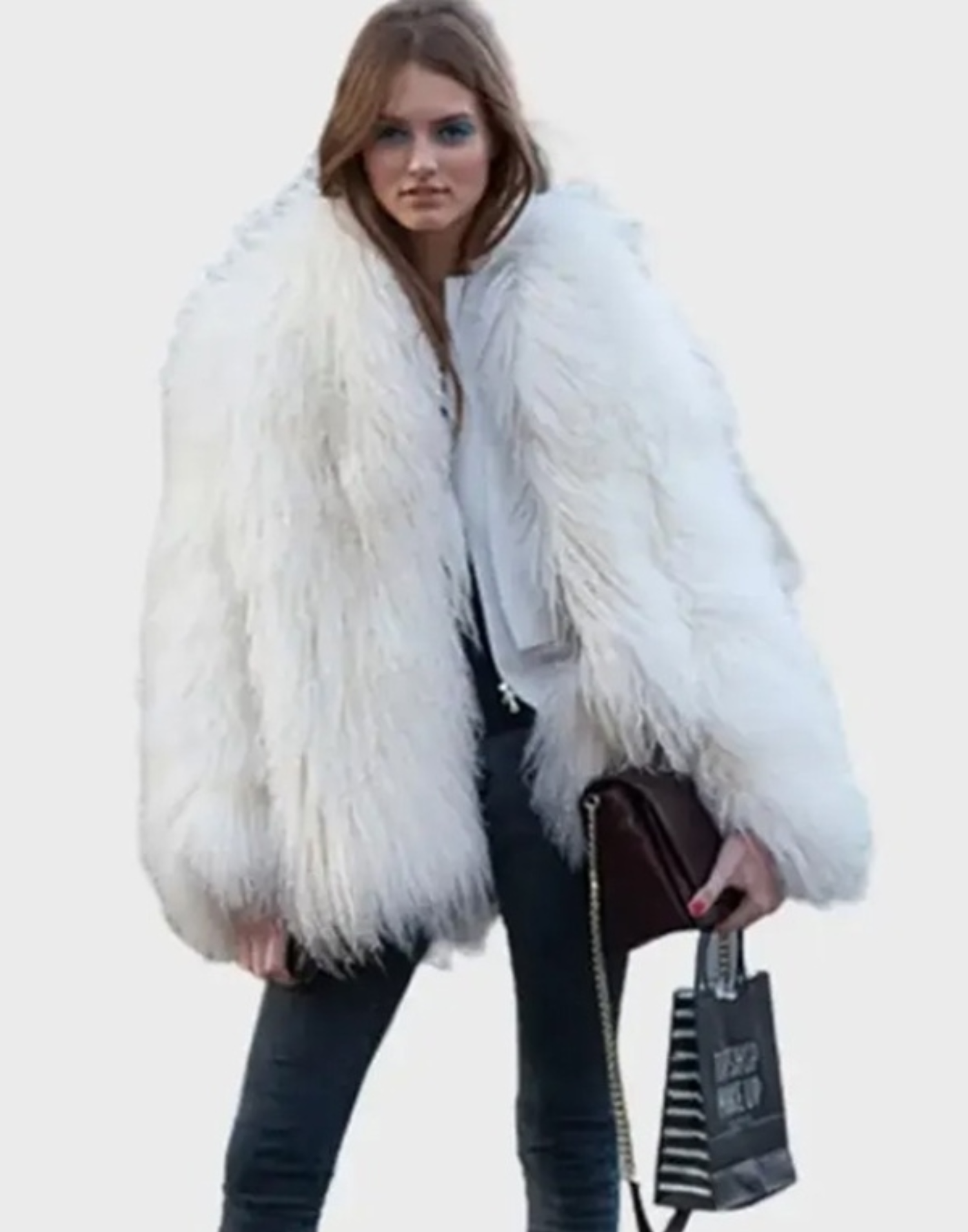 White Fluffy Jacket image 1