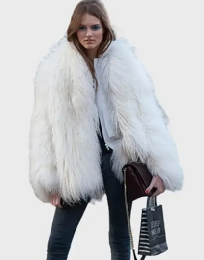 White Fluffy Jacket image 1