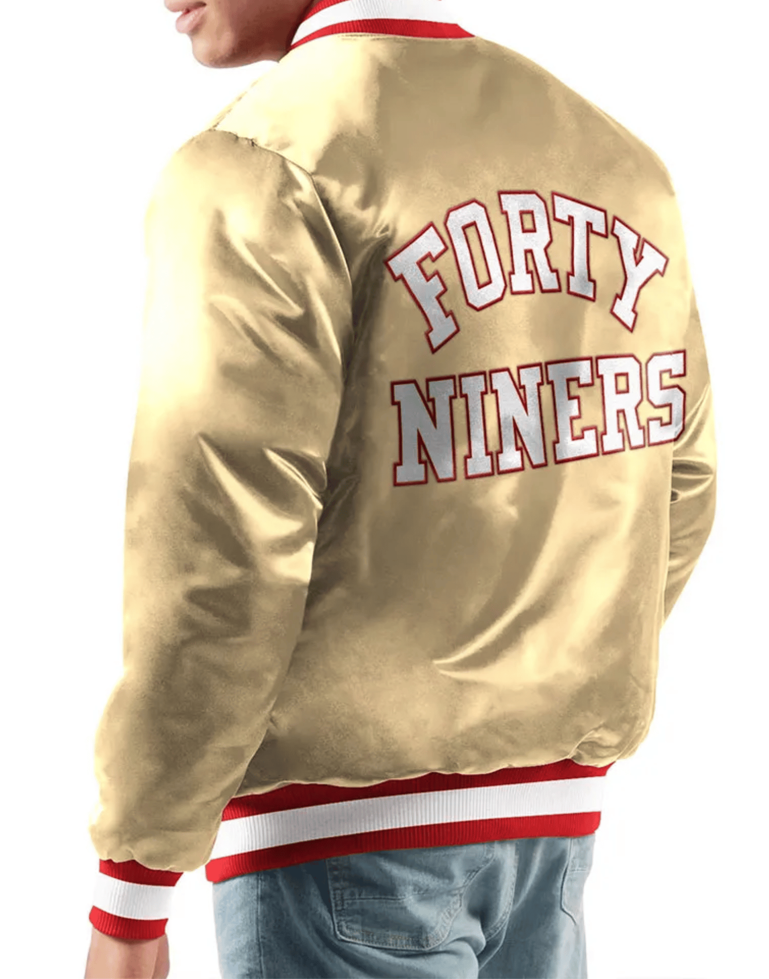49ers Ace Gold San Francisco Satin Jacket image 1