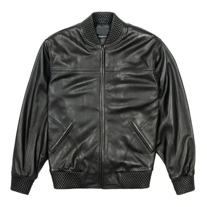 Men's Basic Black Leather jacket image 0