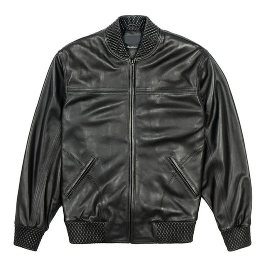 Men's Basic Black Leather jacket image 0