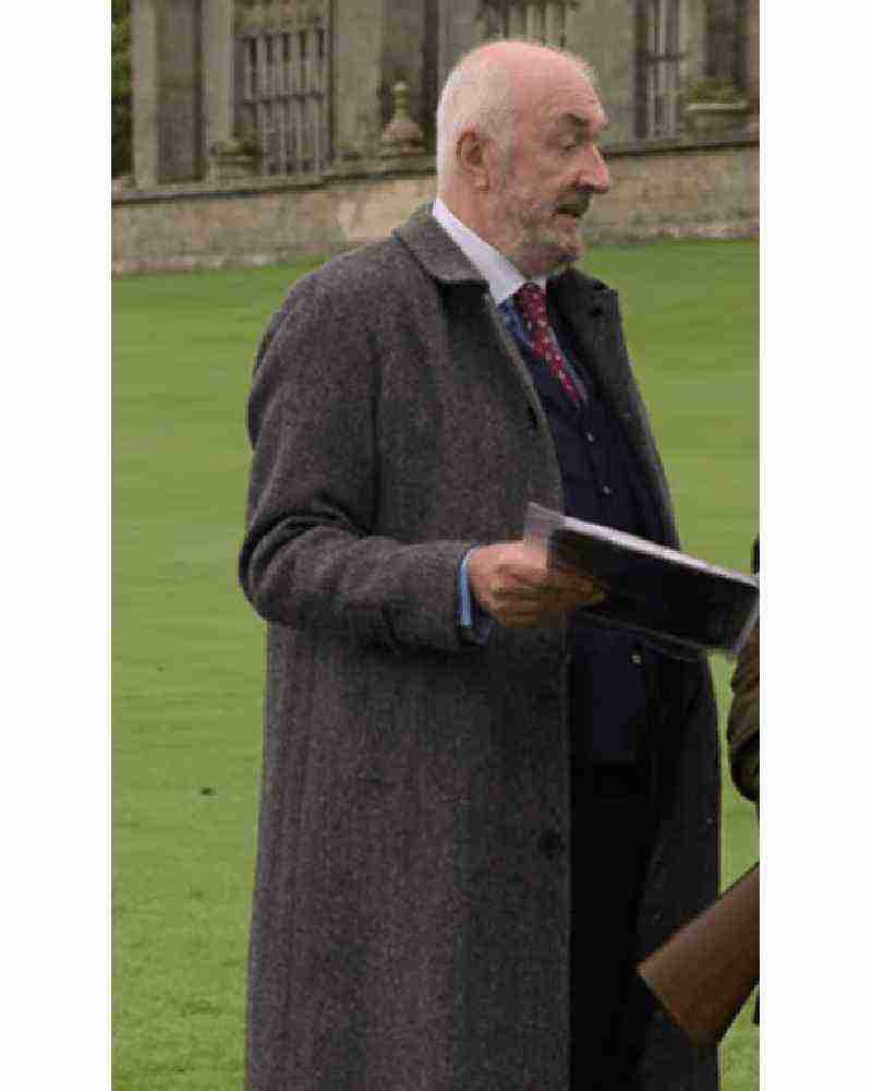 A Castle For Christmas Grey Trench Coat image 1