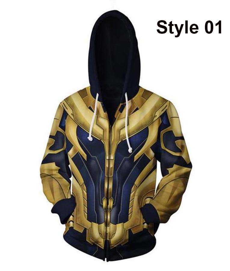 Avengers Endgame Thanos Hoodie (Free Thirt) image 0