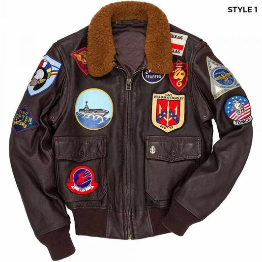 Tom Cruise Top Gun Leather Jacket image 0