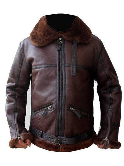 Coffmen Brown Shearling Leather Jacket image 0