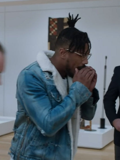 Black Panther Killmonger Denim Jacket image 7