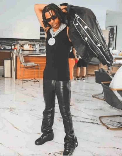 Black Sunset Rodeo Lil Baby Leather Jacket image 2