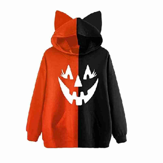 Womens Halloween Two-Tone Hoodie image 0