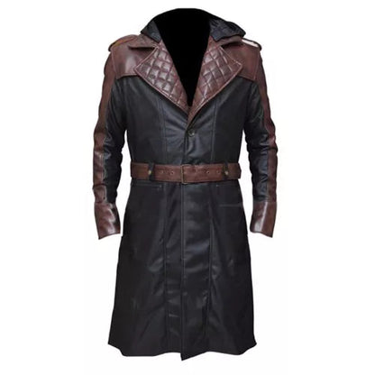 Assassins Syndicate Jacob Frye Long Faux Leather Trench Coat image 1