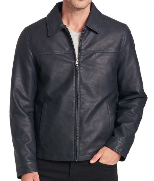 Barry Faux Leather Open-Bottom Jacket image 2