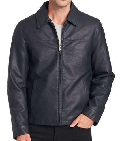 Barry Faux Leather Open-Bottom Jacket image 2