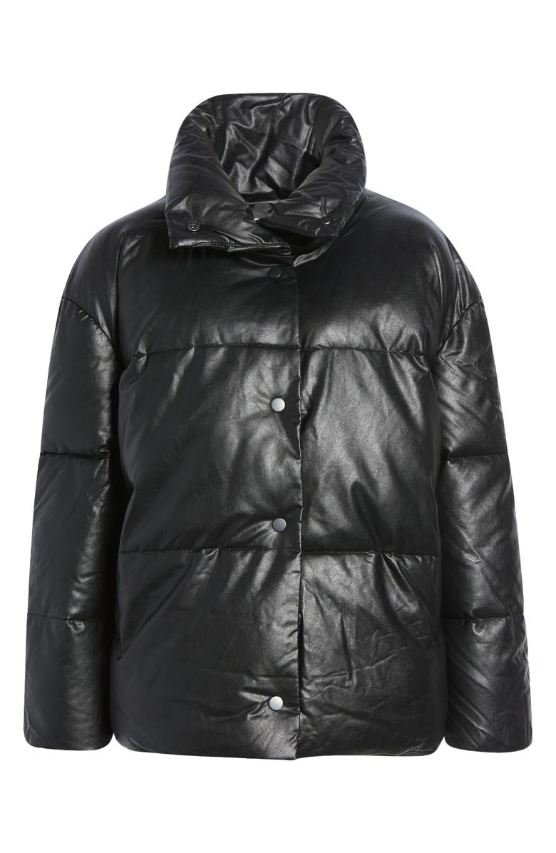 Vigoss Faux Leather Puffer Jacket image 1