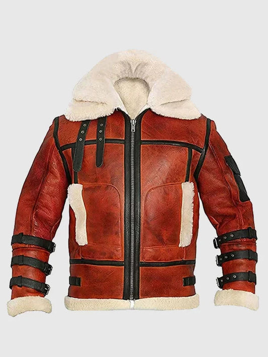 B6 Aviator Sheepskin Waxed Jacket image 0