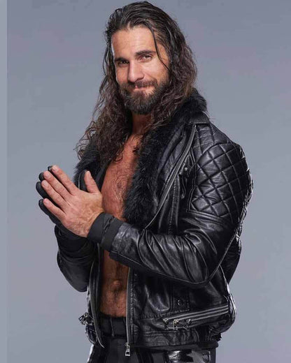 WWE Seth Rollins Leather Jacket image 0