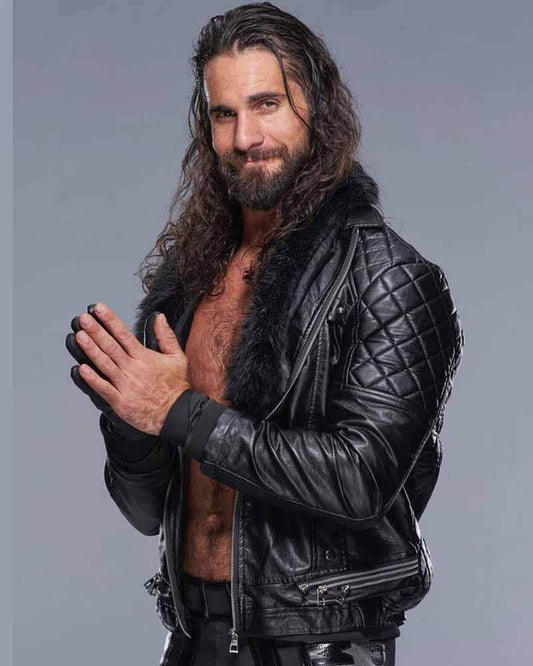 WWE Seth Rollins Leather Jacket image 0
