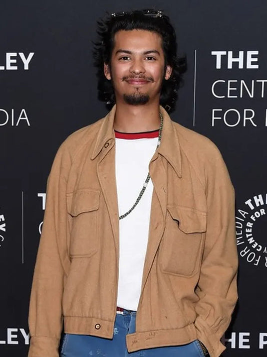 Xolo Maridueña Cobra Kai Event Brown Jacket image 0