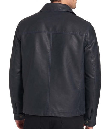 Barry Faux Leather Open-Bottom Jacket image 1