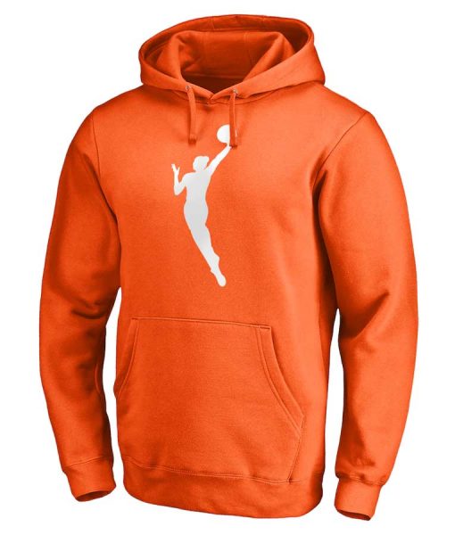 WNBA Orange Pullover Hoodie image 0