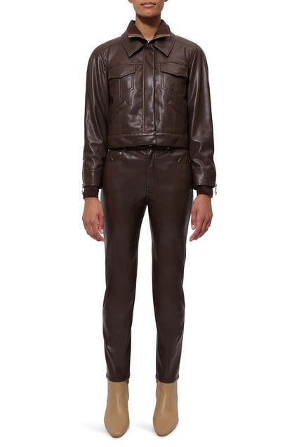 Becka Faux Leather Jacket image 0