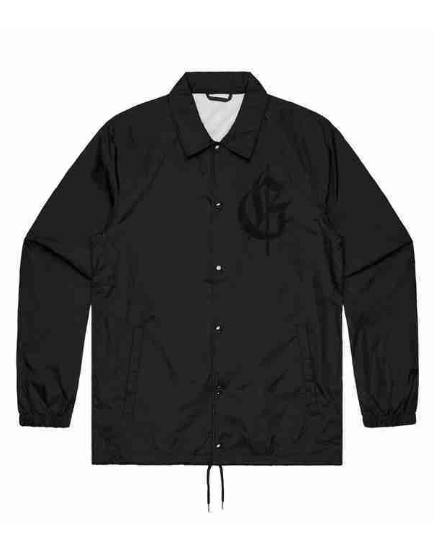 Black TTH Nylon Coach G-Eazy Jacket image 0