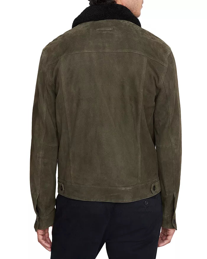 Vince Suede Trucker Jacket image 2